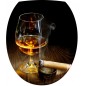 Stickers WC, stickers abattant de WC verre alcool cigare