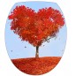 Stickers WC, stickers abattant de WC arbre coeur