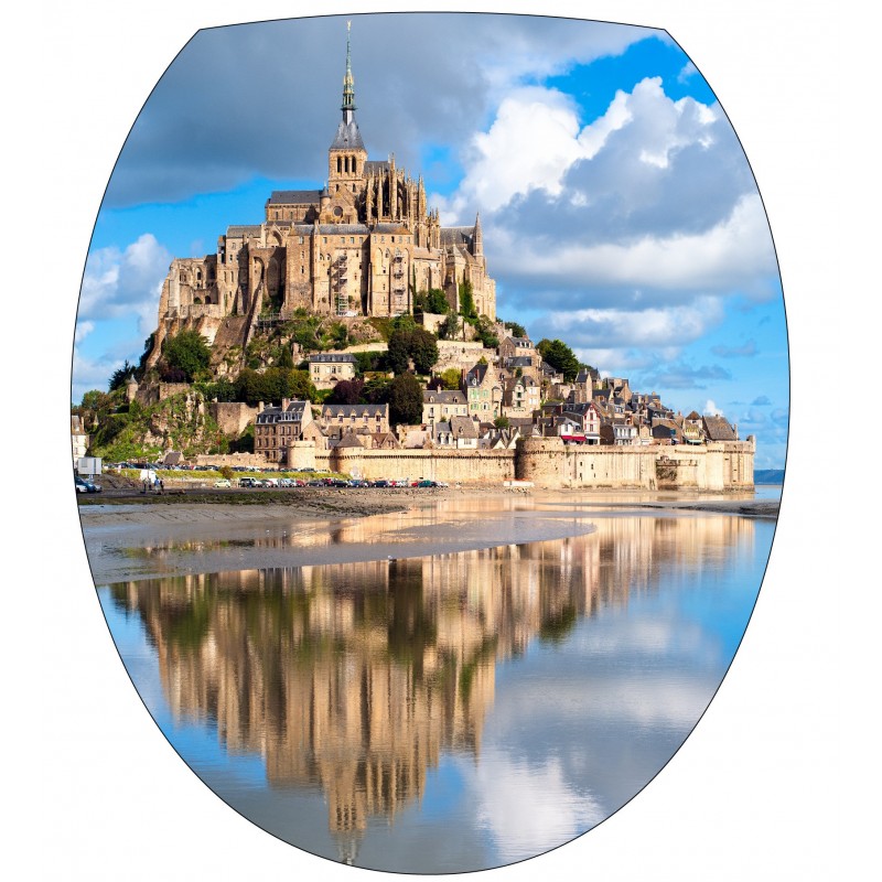 Stickers WC, stickers abattant de WC Mont Saint Michel