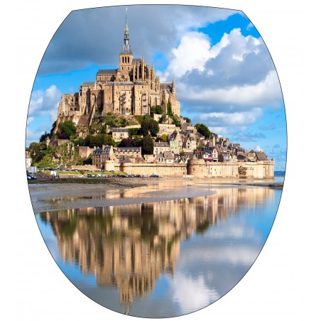 Stickers WC, stickers abattant de WC Mont Saint Michel