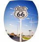 Stickers WC, stickers abattant de WC panneau route 66 Californie