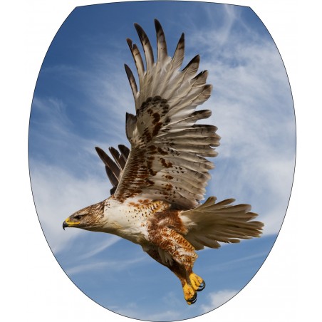 Stickers WC, stickers abattant de WC aigle