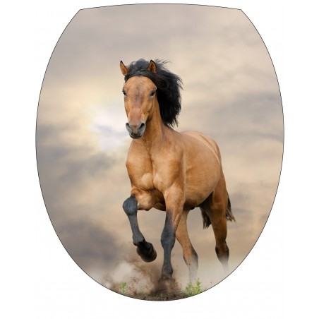 Stickers WC, stickers abattant de WC cheval