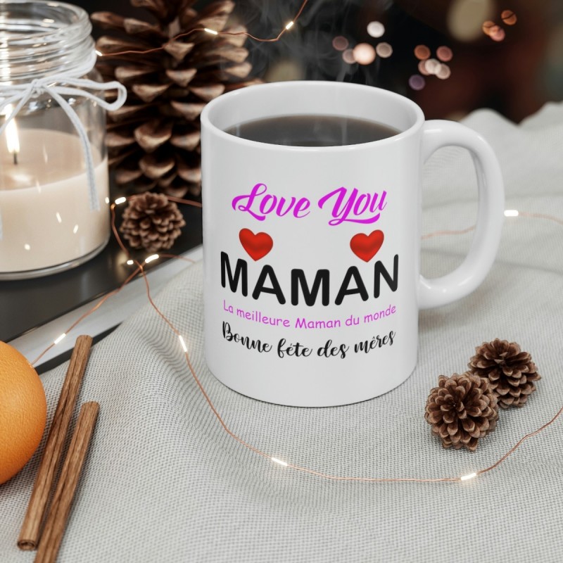 Mug Bonne Fête Maman Fête Des Mères Idée Cadeau Tasse En Céramique 