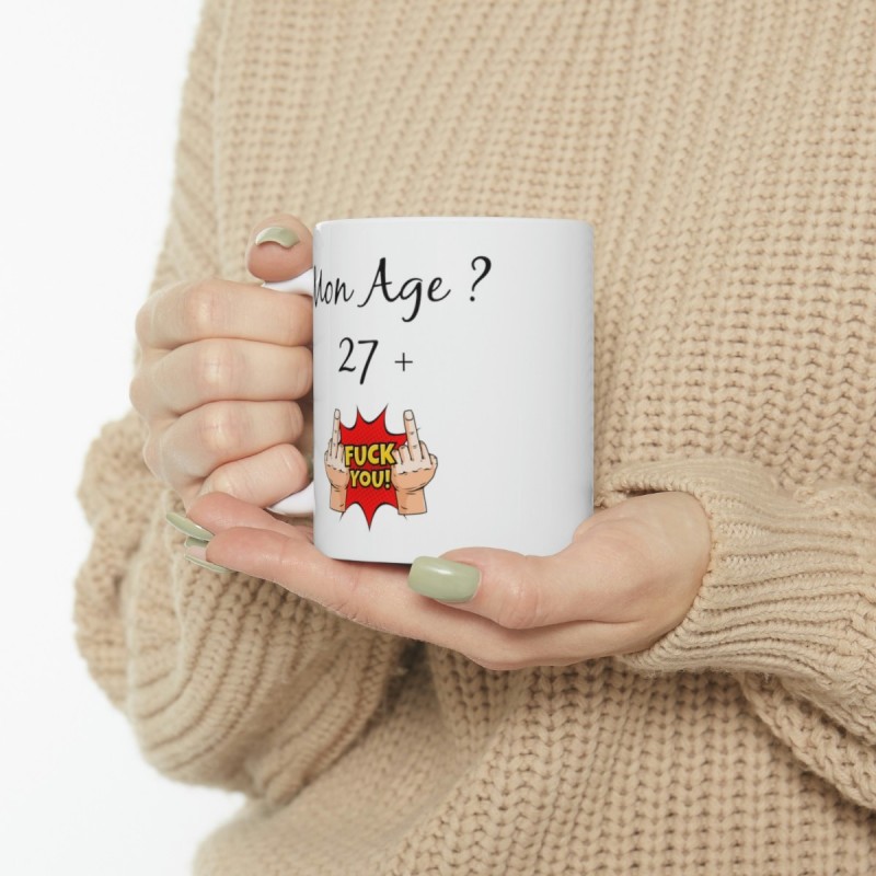 Mug Anniversaire 28 ans - Idée cadeau anniversaire homme ou femme - Tasse  original humour rigolo fun
