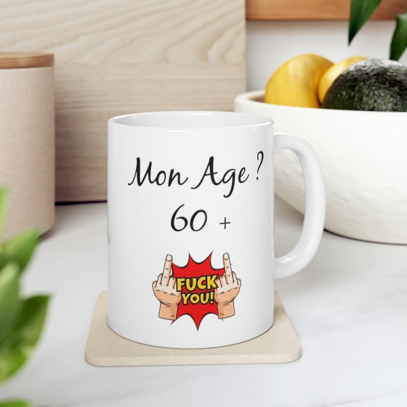 Mug 60 ans - Idée cadeau anniversaire homme ou femme - Tasse