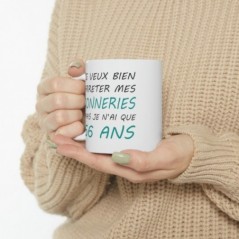 Mug Anniversaire 56 ans - Idée cadeau anniversaire homme ou femme - Tasse original humour rigolo fun