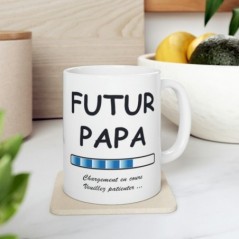 Mug Futur Papa - Idée cadeau chargement en cours - Tasse original 