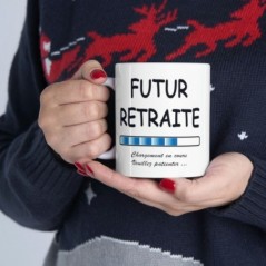 Mug Futur Retraité - Idée cadeau chargement en cours - Tasse original 