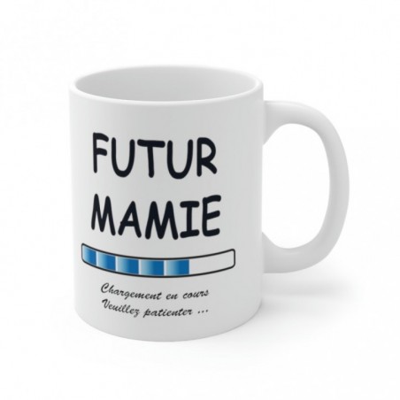 Mug Future Mamie - Idée cadeau chargement en cours - Tasse original 