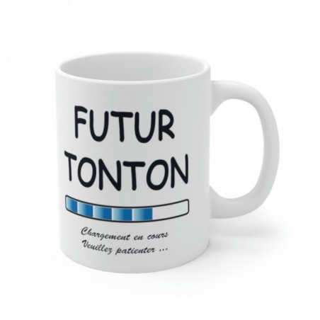 Mug Futur Tonton - Idée cadeau chargement en cours - Tasse original 