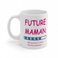 Mug Future Maman - Idée cadeau chargement en cours - Tasse original 