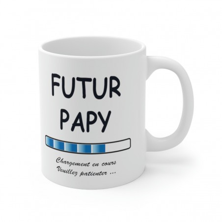 Mug Futur Papy - Idée cadeau chargement en cours - Tasse original 