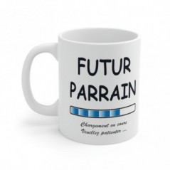 Mug Futur Parrain - Idée cadeau chargement en cours - Tasse original 