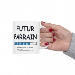 Mug Futur Parrain - Idée cadeau chargement en cours - Tasse original 