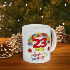 Mug Anniversaire 23 ans - Idée cadeau Joyeux Anniversaire