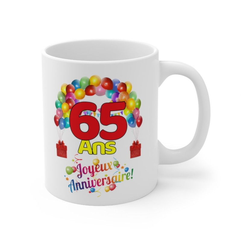 Cadeau Anniversaire Homme 65 ans - Tasse Mug - Diplôme Tout