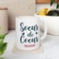 Mug Soeur de coeur - Idée cadeau - Tasse en céramique 