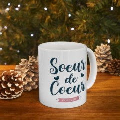 Mug Soeur de coeur - Idée cadeau - Tasse en céramique 