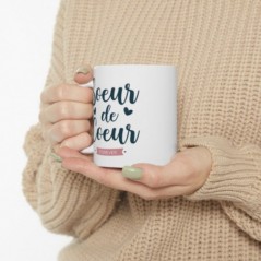 Mug Soeur de coeur - Idée cadeau - Tasse en céramique 