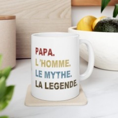 Mug Papa le mythe - Idée cadeau - Tasse en céramique 