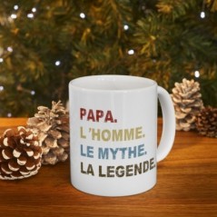 Mug Papa le mythe - Idée cadeau - Tasse en céramique 