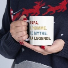 Mug Papa le mythe - Idée cadeau - Tasse en céramique 