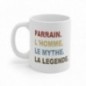 Mug Parrain le mythe - Idée cadeau - Tasse en céramique 