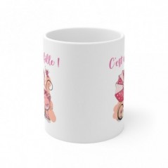 Mug C'est une fille - Idée cadeau - Tasse en céramique 