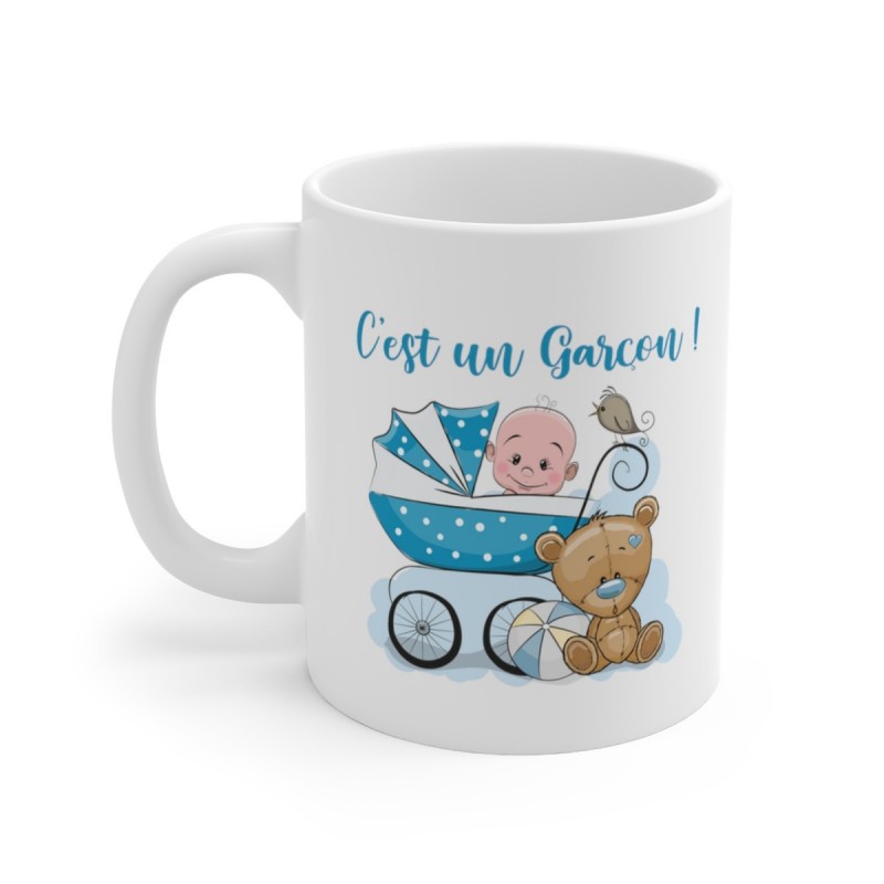 Mug C'est un garçon - Idée cadeau - Tasse en céramique 