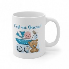 Mug C'est un garçon - Idée cadeau - Tasse en céramique 