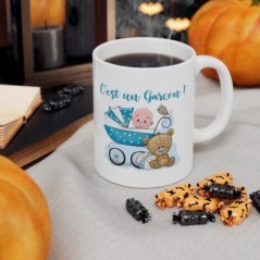 Mug C'est un garçon - Idée cadeau - Tasse en céramique 