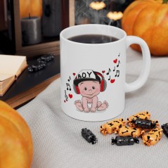 Mug Bébé musique - Idée cadeau - Tasse en céramique 