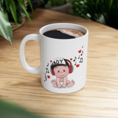 Mug Bébé musique - Idée cadeau - Tasse en céramique 