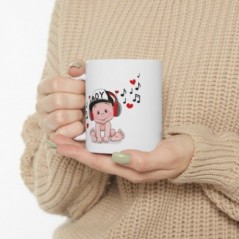 Mug Bébé musique - Idée cadeau - Tasse en céramique 