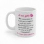 Mug A ma fille - Idée cadeau - Tasse en céramique originale