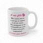 Mug A ma fille - Idée cadeau - Tasse en céramique originale