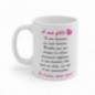 Mug A ma fille - Idée cadeau - Tasse en céramique originale