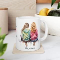 Mug personnalisé personnalisable Soeur de Coeur avec prénom - Idée cadeau