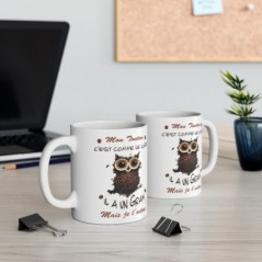 Mug Mon Tonton -  il a un grain mais je l'adore - Idée cadeau - Tasse en céramique 