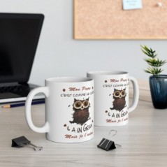 Mug Mon Papy -  il a un grain mais je l'adore - Idée cadeau - Tasse en céramique 