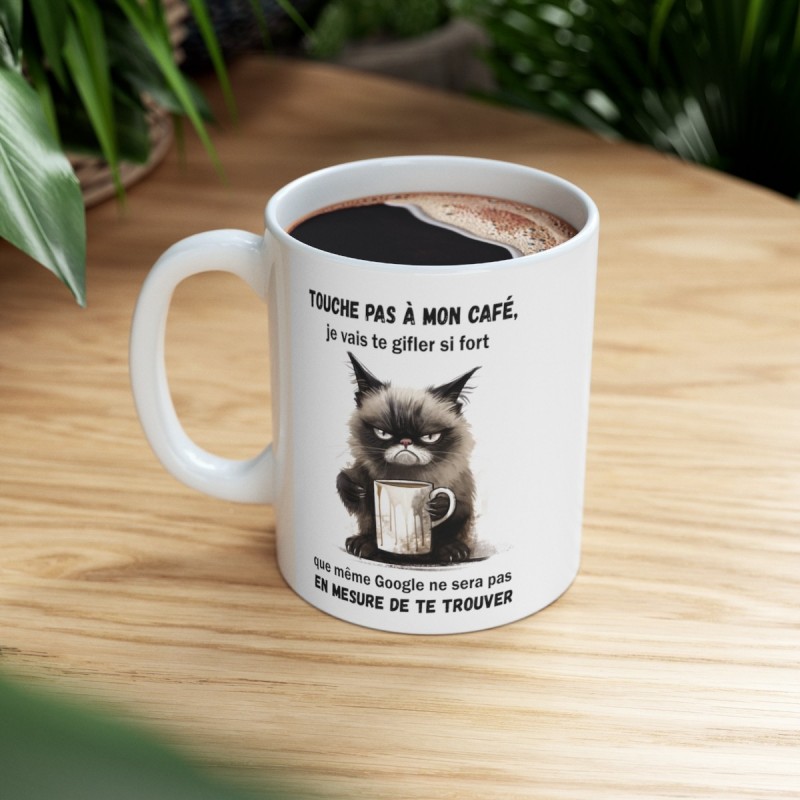 Mug à café officiel avec chat bureau humour travail tasse et mug à café -   France