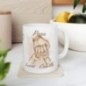 Mug La Famille personnalisable avec prénoms - Tasse personnalisée Papa avec 2 mains d'enfants