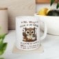 Mug Ma Maman -  Elle a un grain comme le café mais je l'adore - Idée cadeau - Tasse en céramique original