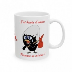 Mug Caliméro Personne ne m'aime ! Idée cadeau - Tasse en céramique originale