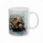 Mug Tortue aquarelle - Idée cadeau - Tasse originale en céramique Tortue modèle 5