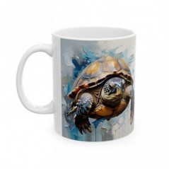 Mug Tortue aquarelle - Idée cadeau - Tasse originale en céramique Tortue modèle 6