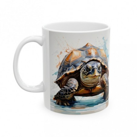 Mug Tortue aquarelle - Idée cadeau - Tasse originale en céramique Tortue modèle 8