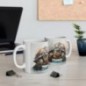 Mug Tortue aquarelle - Idée cadeau - Tasse originale en céramique Tortue modèle 8