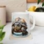 Mug Tortue aquarelle - Idée cadeau - Tasse originale en céramique Tortue modèle 8